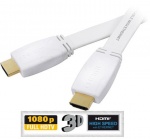 Przewód Kabel Vivanco TAŚMOWY BIAŁY HDMI-HDMI 1.5m GOLD 1.4 3D Ethernet 4K
